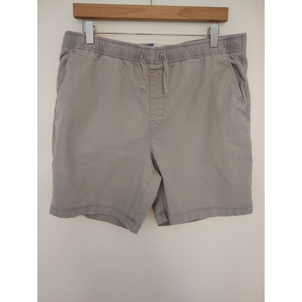 Old Navy Men’s Built-In Flex Modern Jogger Pants Gray L Stretch Drawstring